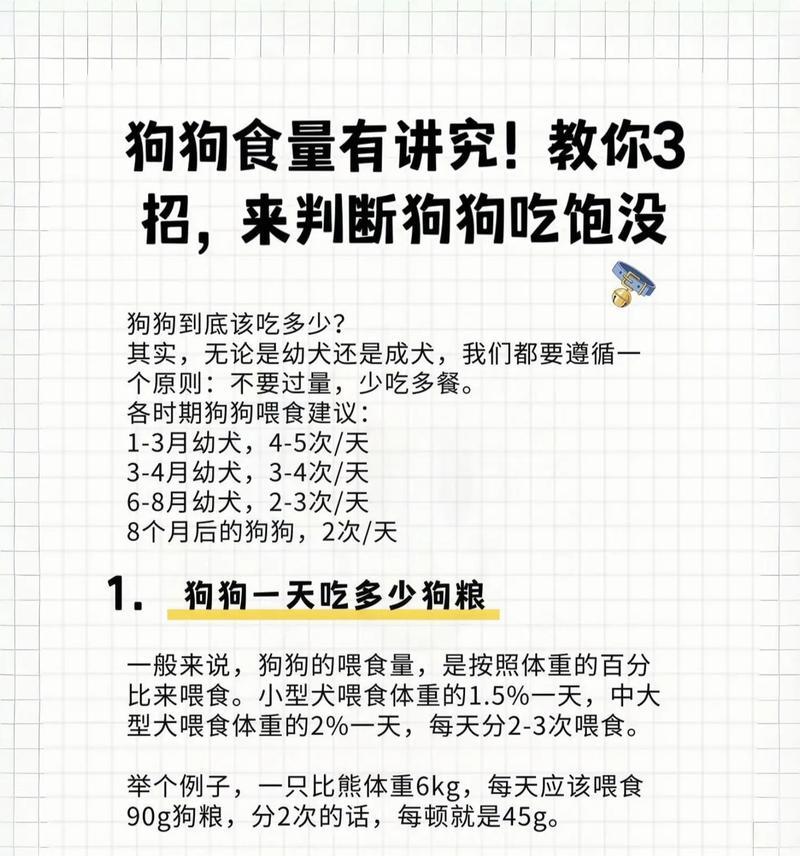 四个月大的狗每天应该吃多少克狗粮？如何计算合适的狗粮量？